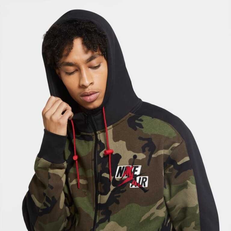 Men's Camo Fleece Hoodie Jordan Jumpman Classics - Image 4