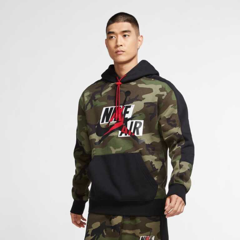 Men's Camo Fleece Pullover Jordan Jumpman Classics - Image 3