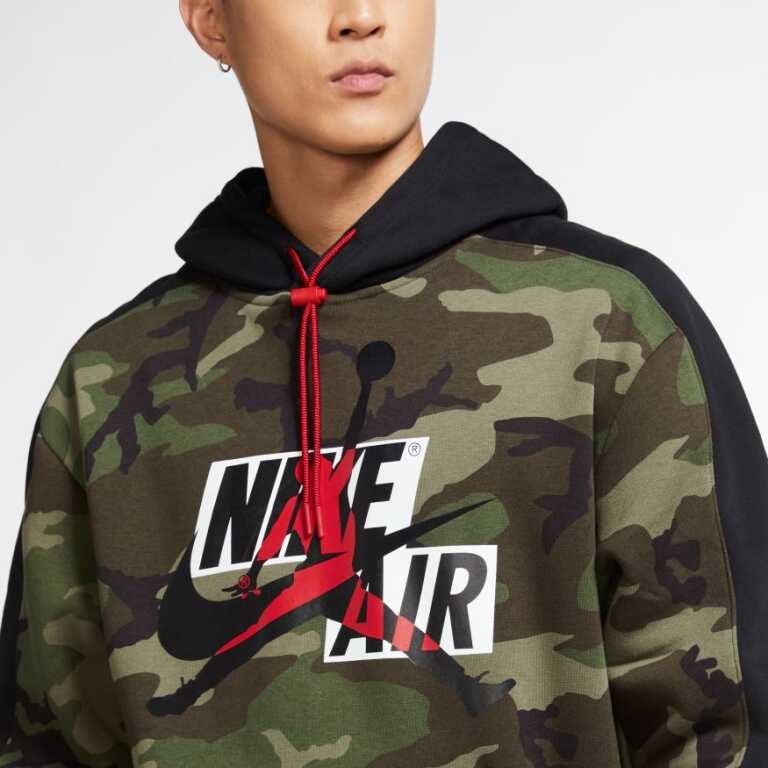 Men's Camo Fleece Pullover Jordan Jumpman Classics - Image 4