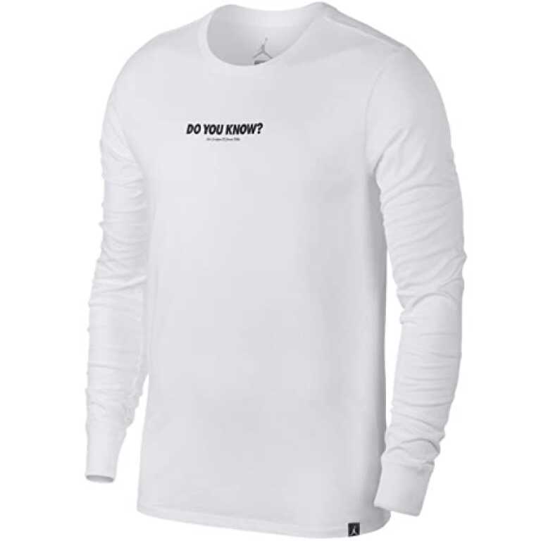 Men's Long-Sleevec Air Jordan AJ3 Do You Know LS
