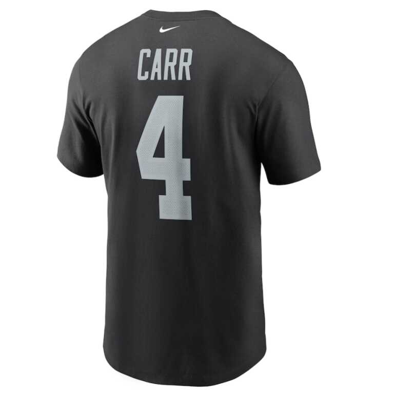Men's Las Vegas Raiders Derek Carr Nike T-Shirt - Image 2