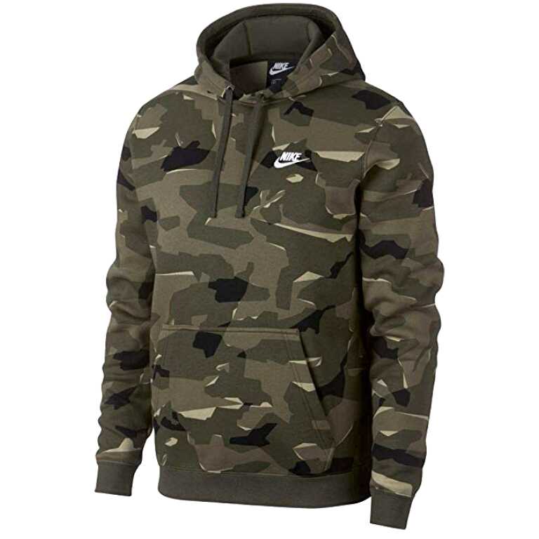 Men's Nike NSW CLUB CAMO HOODIE PO BB