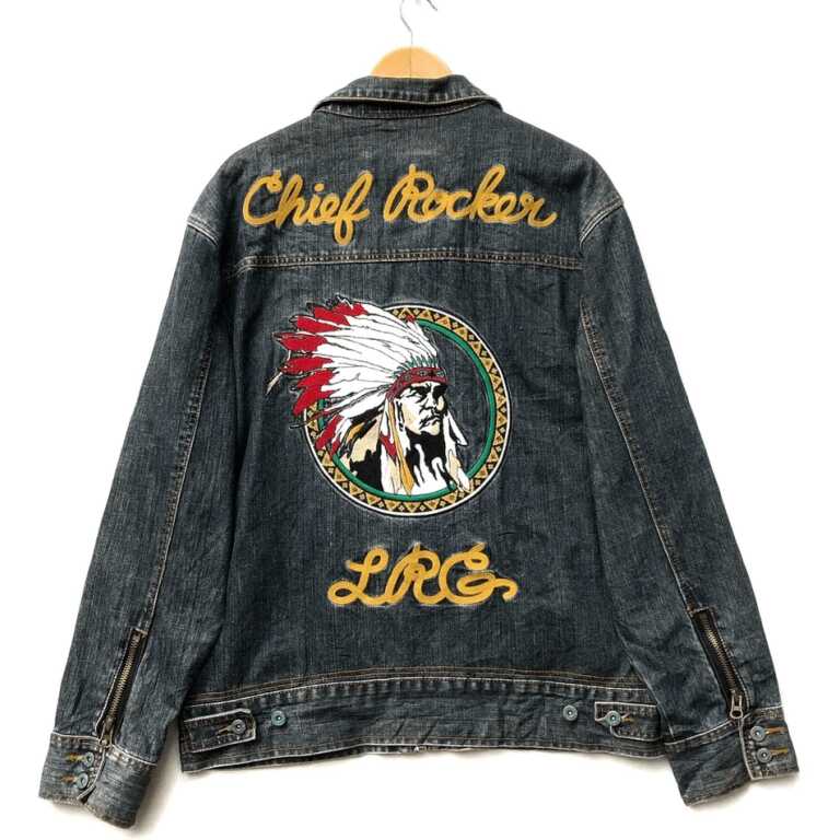 LRG Denim Jacket INDIAN Chief Rocker - Image 2