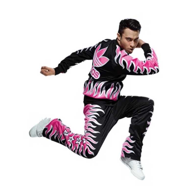 Men's Adidas ObyO Jeremy Scott Superstar Flame Track Pants - Image 2
