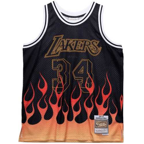 Men’s Swingman Jersey Flames Shaquille O'Neal LA Lakers