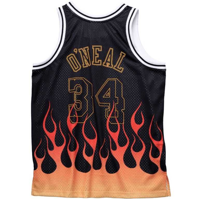 Men’s Swingman Jersey Flames Shaquille O'Neal LA Lakers