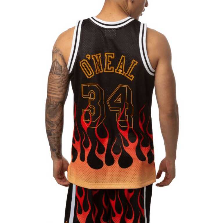 Men’s Swingman Jersey Flames Shaquille O'Neal LA Lakers - Image 5