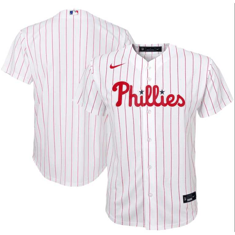 Youth Home Jersey Baseball Nike White Home Replica Philadelphia Phillies