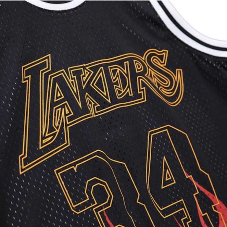Men’s Swingman Jersey Flames Shaquille O'Neal LA Lakers