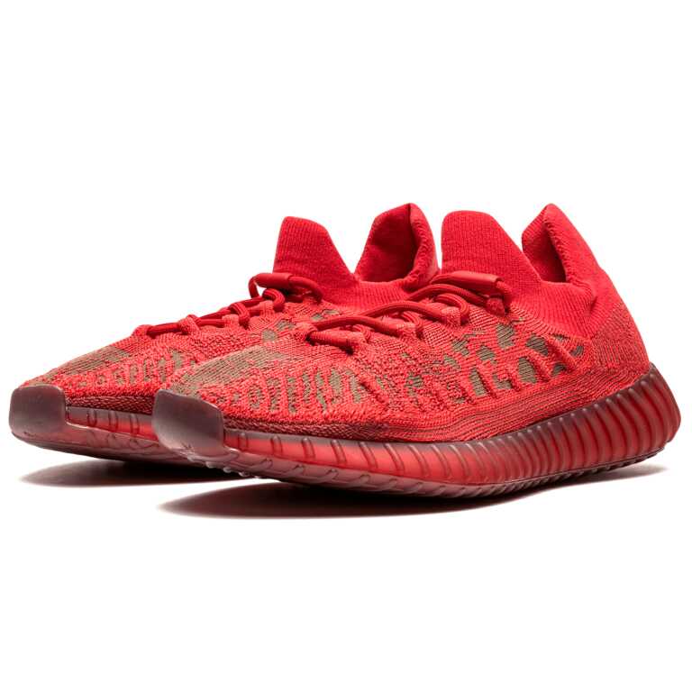The adidas Yeezy Boost 350 V2 CMPCT “Slate Red” is a monochromatic red colorway of Kanye West’s casual shoe in a modified, streamlined design. A February 2022 release, the “Slate Red” Yeezy Boost 350 V2 Compact succeeds the shoe’s launch colorway, the “Slate Blue.” Like its predecessor, the “Slate Red” appears in a design that utilizes similar components of the original 350 V2 but with a few alterations. The Primeknit upper appears in a similar style to the adidas Yeezy Basketball Knit shoe and features shades of eye-grabbing red. The 350 V2 CMPCT is equipped with a traditional lacing setup in spite of its sock-like appearance, albeit designed in a “quick-lace” style that is a departure from the look of the original 350 V2. Like that shoe, however, the Compact is complete with a full-length Boost cushioned midsole. The “Slate Red” joins the adidas Yeezy Foam Runner “Vermillion” in reigniting West’s penchant for all-red-everything sneakers, a trend the Chicago native helped popularize with his Nike Air Yeezy 2 “Red October” in the early 2010s.