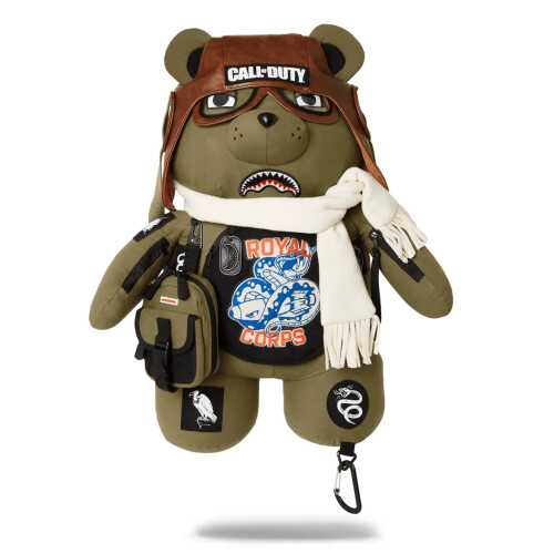 MOCHILA SPRAYGROUND CALL OF DUTY AVIATOR BEAR BACKPACK VERDE