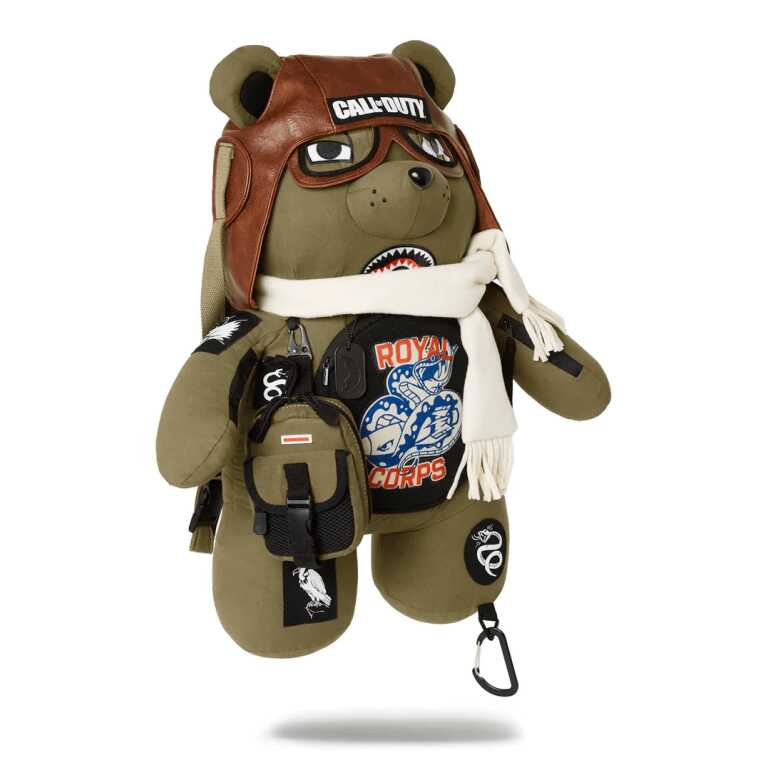 MOCHILA SPRAYGROUND CALL OF DUTY AVIATOR BEAR BACKPACK VERDE - Image 2