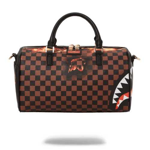 BOLSA PEQUEÑA SPRAYGROUND BURNT SHARKS IN PARIS MINI DUFFLE NEGRO