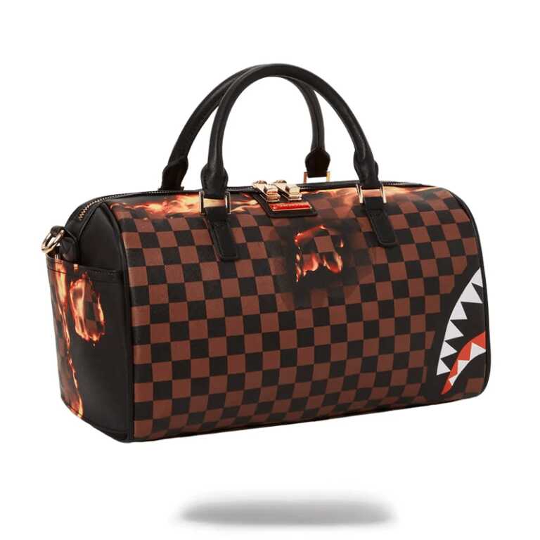 BOLSA PEQUEÑA SPRAYGROUND BURNT SHARKS IN PARIS MINI DUFFLE NEGRO - Image 3