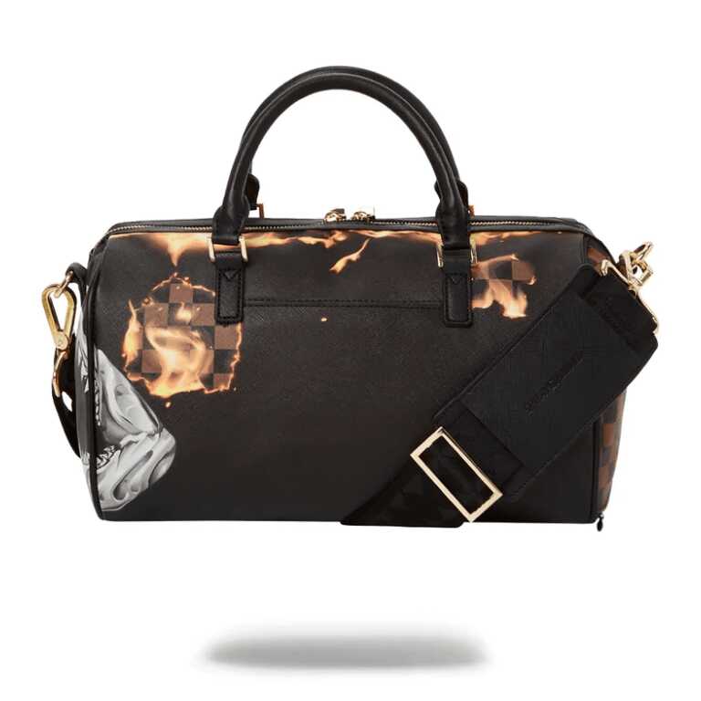 BOLSA PEQUEÑA SPRAYGROUND BURNT SHARKS IN PARIS MINI DUFFLE NEGRO - Image 4
