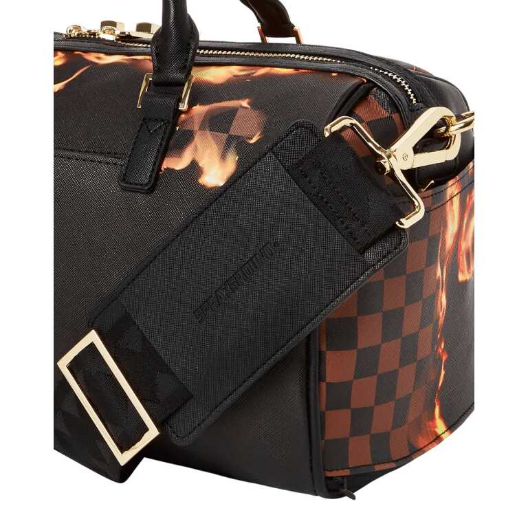 BOLSA PEQUEÑA SPRAYGROUND BURNT SHARKS IN PARIS MINI DUFFLE NEGRO - Image 8
