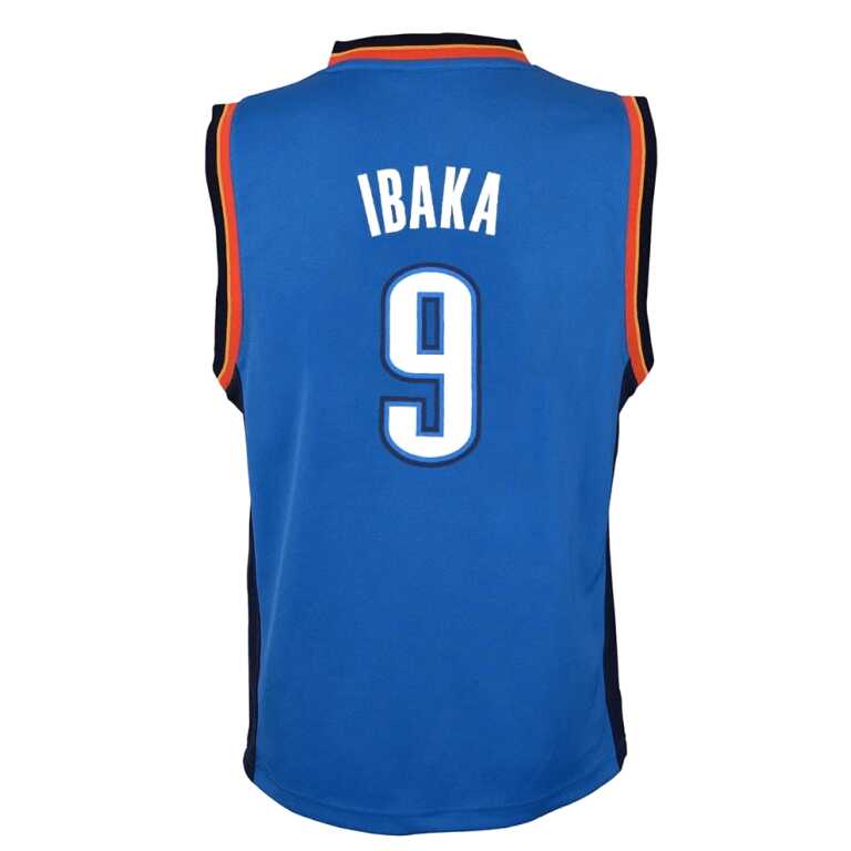 Men’s Basketball NBA Replica Jersey Oklahoma City Thunder Serge Ibaka - Image 2