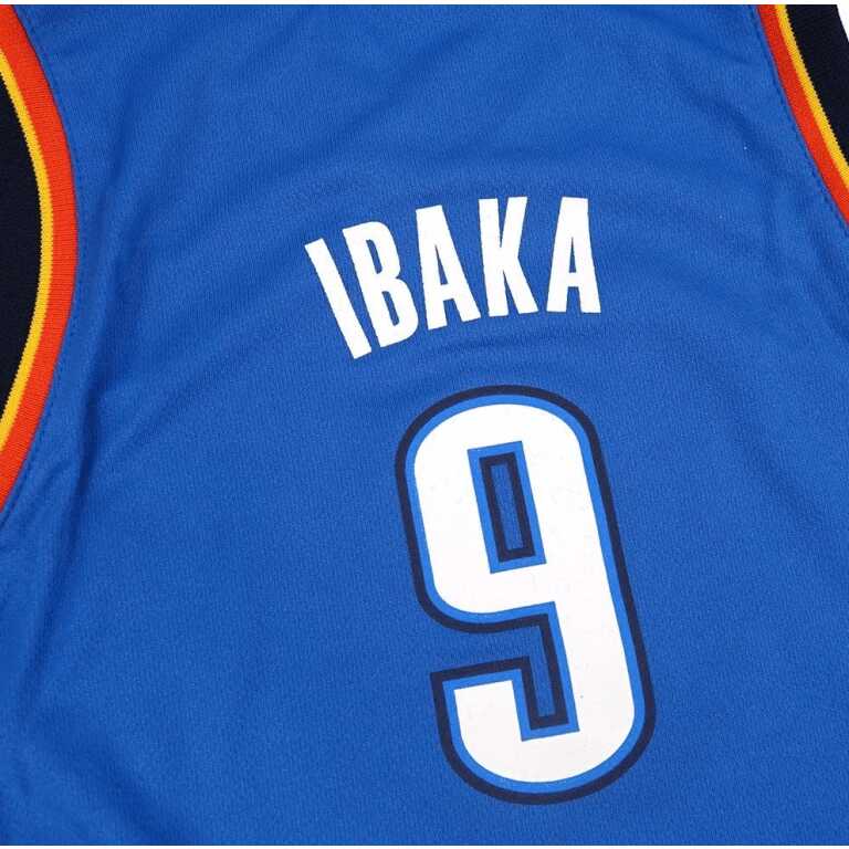 Men’s Basketball NBA Replica Jersey Oklahoma City Thunder Serge Ibaka - Image 4
