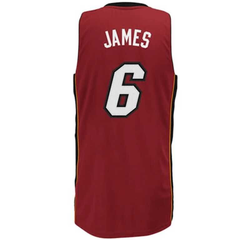 Men’s Basketball NBA Swingman Jersey Miami Heat Lebron James - Image 4