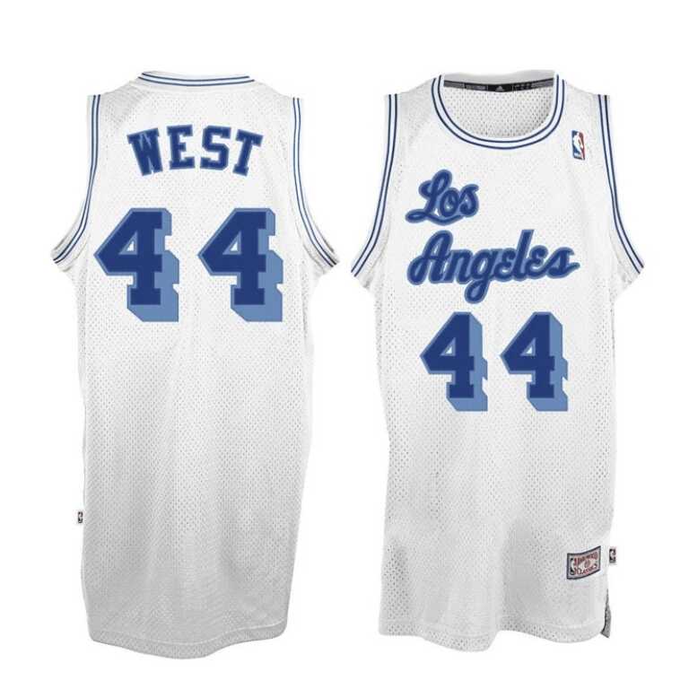 Men’s Basketball NBA Swingman Jersey Los Angeles Lakers Jerry West - Image 2