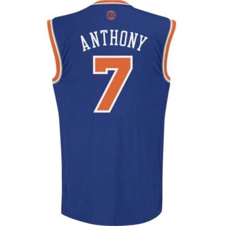 Men’s Basketball NBA Replica Jersey New York Knicks Carmelo Anthony - Image 2