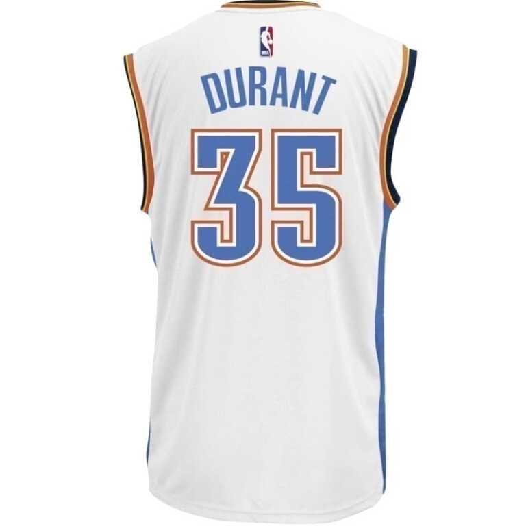 Men’s Basketball NBA Replica Jersey Oklahoma City Thunder Kevin Durant - Image 2