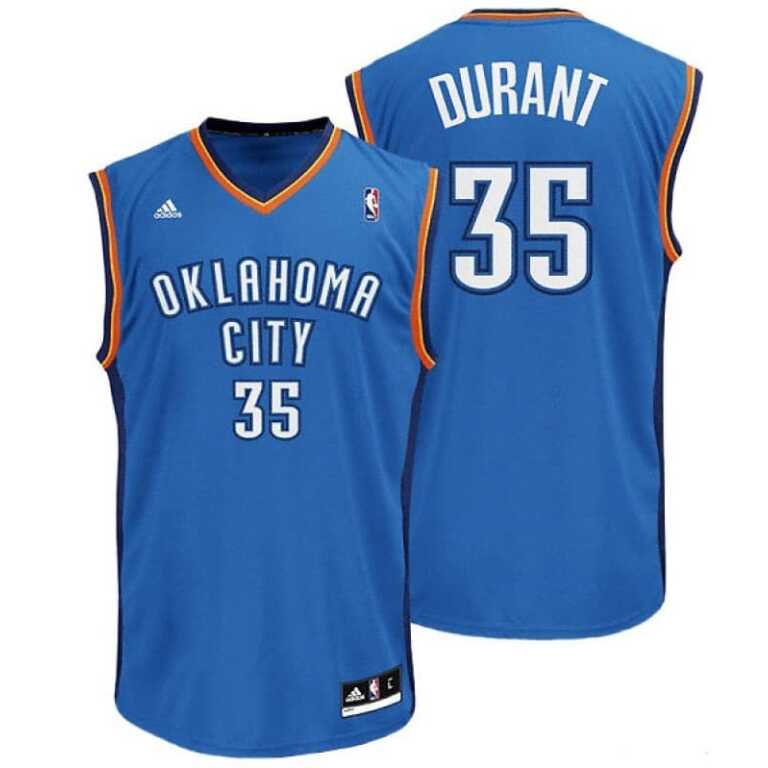 Men’s Basketball NBA Replica Jersey Oklahoma City Thunder Kevin Durant - Image 3