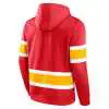 Men's Calgary Flames Fanatics Branded Red Iconic Power Play Lace-Up Pullover Hoodie - Image 2