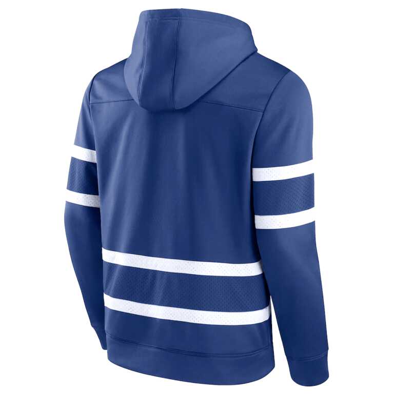 Men's Tampa Bay Lightning Fanatics Branded Navy Iconic Power Play Lace-Up Pullover Hoodie - Image 2