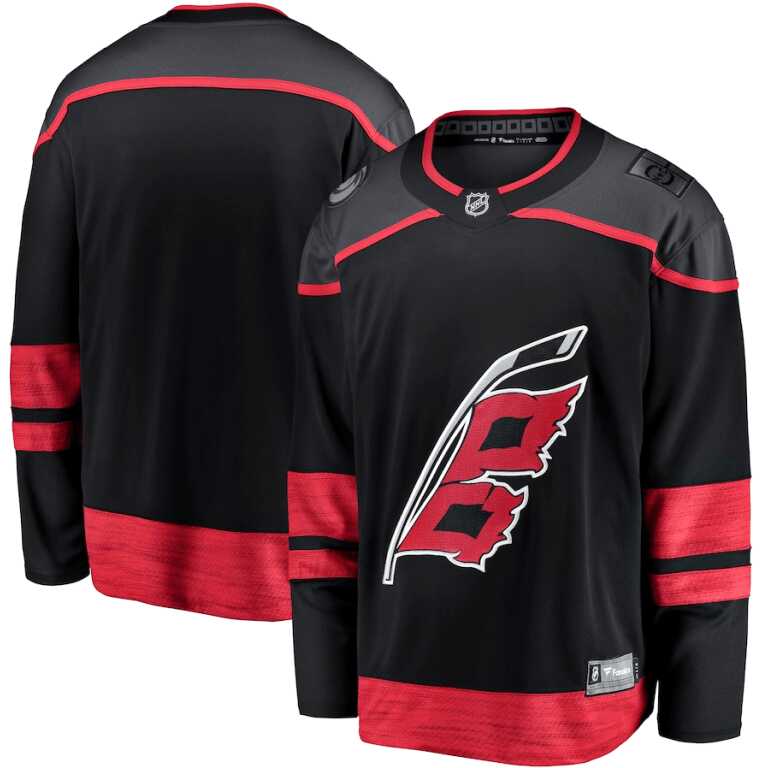 Men's Jersey NHL Fanatics Branded Carolina Hurricanes Alternate Breakaway Jersey - Image 3