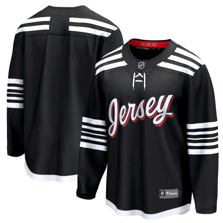 Men's Jersey NHL Fanatics Branded New Jersey Devils Alternate Breakaway Jersey - Image 3