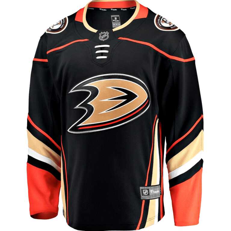 Men's Jersey NHL Fanatics Branded Anaheim Ducks Alternate Breakaway Jersey