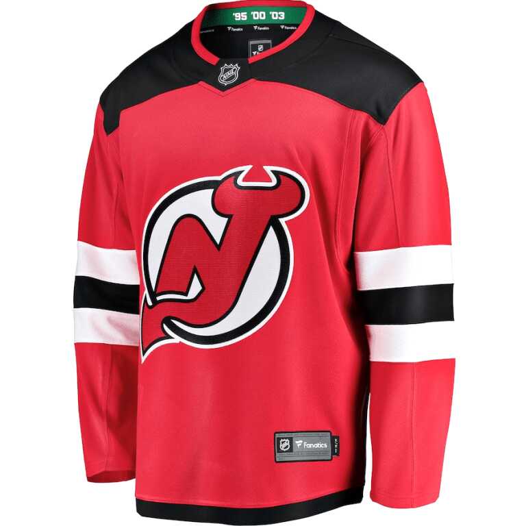 Men's Jersey NHL Fanatics Branded New Jersey Devils Alternate Breakaway Jersey