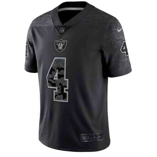 Men's Derek Carr #4 Las Vegas Raiders Nike Reflective RFLCTV Limited NFL Jersey
