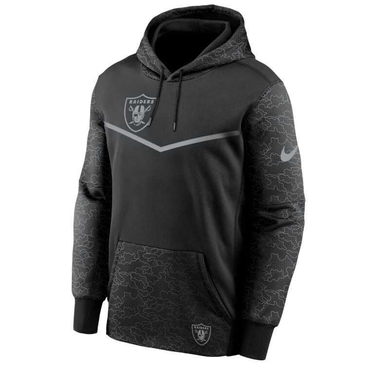 Men's Las Vegas Raiders Reflective RFLCTV Nike Therma-FIT NFL Hoodie