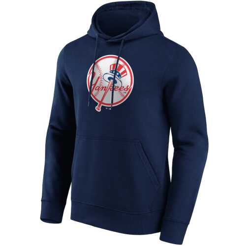 Men's Fanatic New York Yankees Iconic Primary Colour Logo Graphic Hoodie