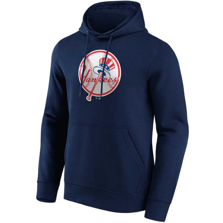 Men's Fanatic New York Yankees Iconic Primary Colour Logo Graphic Hoodie