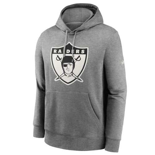 Men's Las Vegas Raiders Nike Rewind Club Fleece Pullover Hoodie