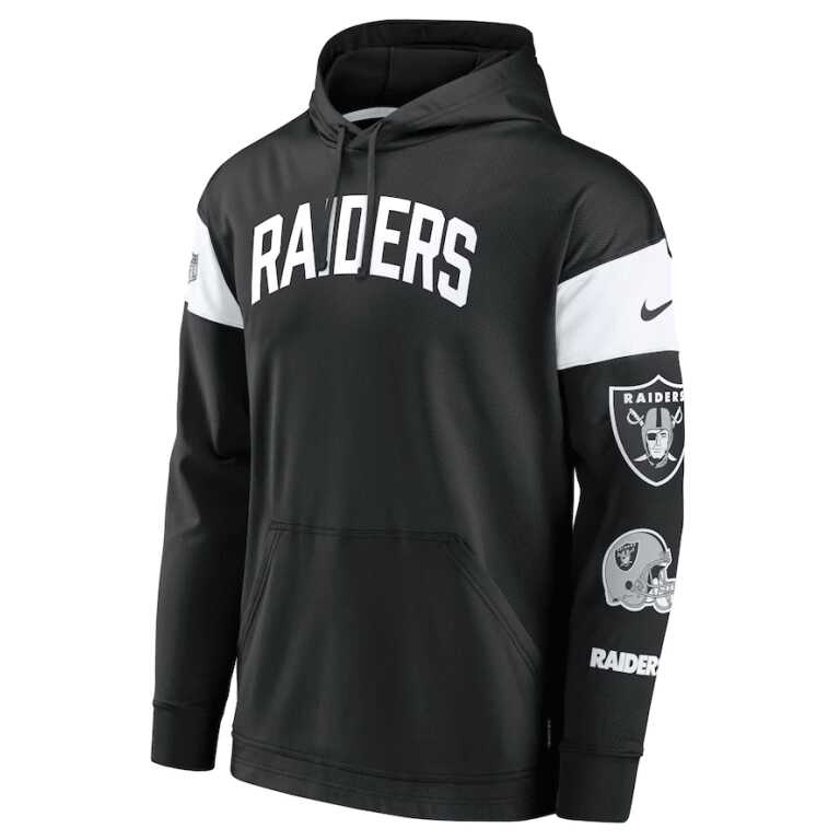 Men's Las Vegas Raiders Nike Athletic Dry-FIT Arch Jersey