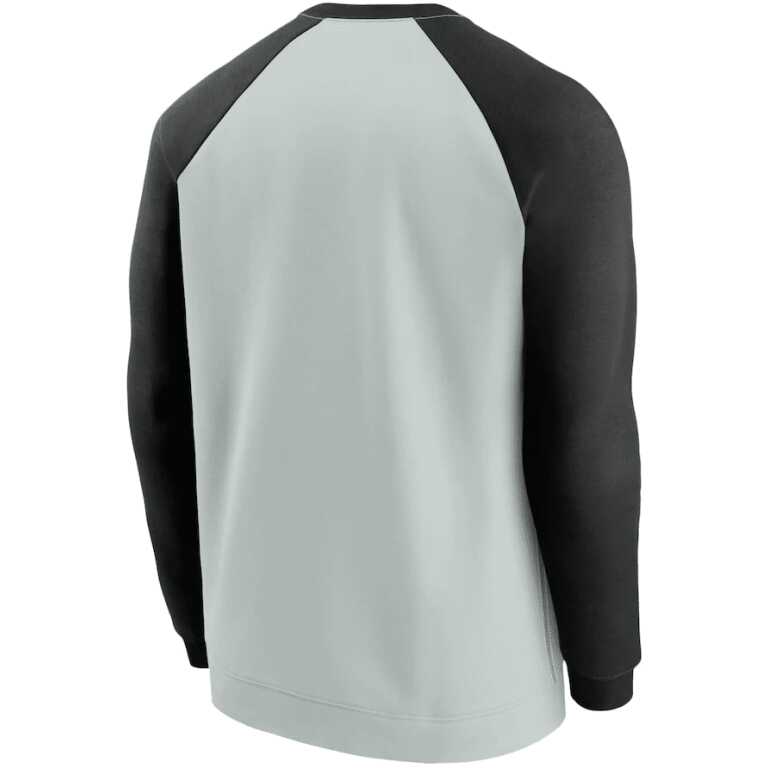 Men's Las Vegas Raiders Nike Dri-Fit Raglan Crew Sweatshirt - Image 2