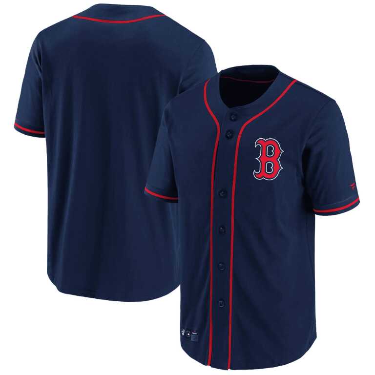 Men's Fanatics Branded Boston Red Sox MLB Franchise Polymesh Supporters Jersey - Image 3
