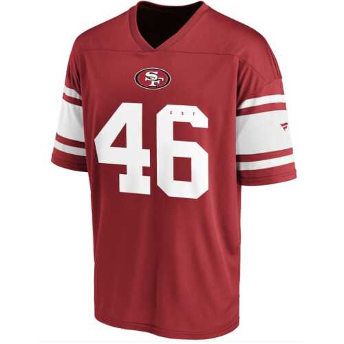 Men's Fanatics San Francisco 49ERS Franchise Polymesh Supporters Jersey
