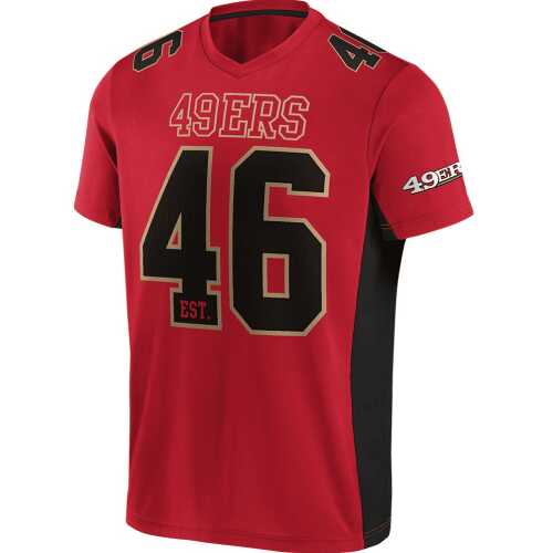 Men's Fanatics San Francisco 49ERS Value Franchise Poly Mesh Supporters Jersey