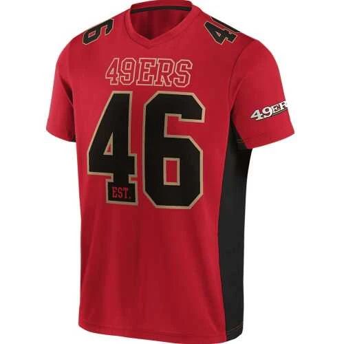 Men's Fanatics San Francisco 49ERS Value Franchise Poly Mesh Supporters Jersey