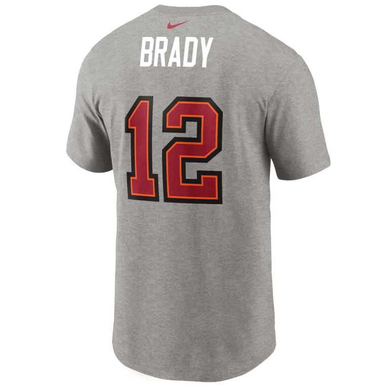 Men's Tampa Bay Buccaneers Tom Brady Nike Name & Number T-Shirt - Image 2