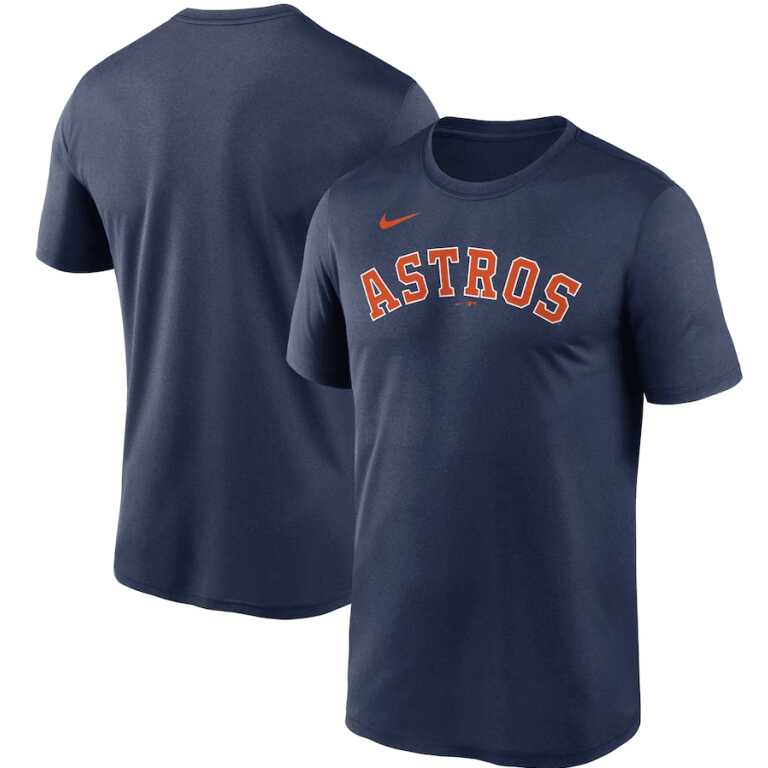 Men's Houston Astros Team Wordmark Nike T-Shirt - Image 3