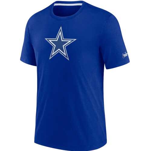 Men's Nike Royal Dallas Cowboys Historic Impact Tri-Blend T-Shirt