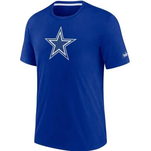 Men's Nike Royal Dallas Cowboys Historic Impact Tri-Blend T-Shirt