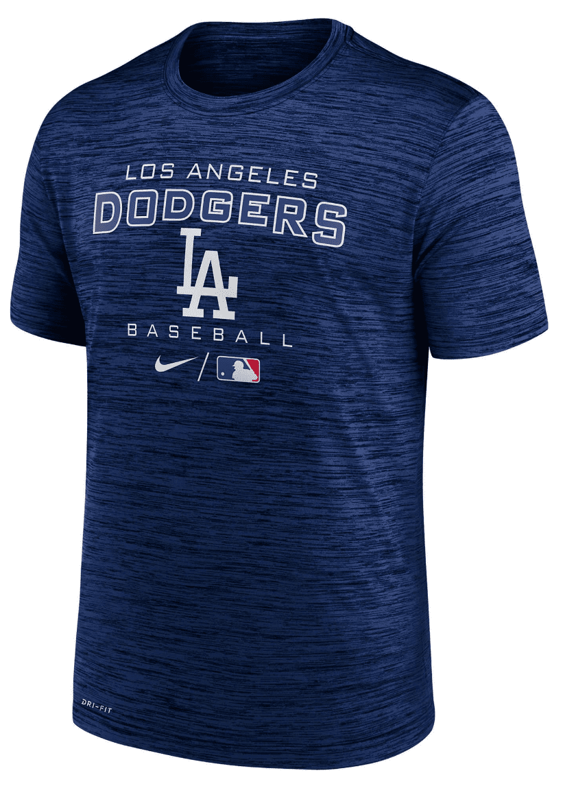 Men's Los Angeles Dodgers MLB Authentic Collection Nike Velocity Practice T-Shirt