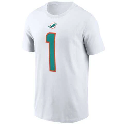 Men's Miami Dolphins Tua Tagovailoa Nike Name & Number T-Shirt